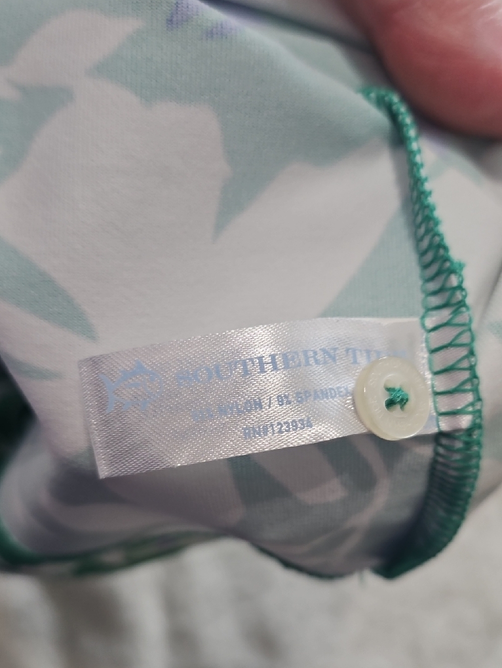 Southern Tide Leira 3/4 Sleeve UV Protection Shift Dress: Simply Green: Small - Picture 9 of 16